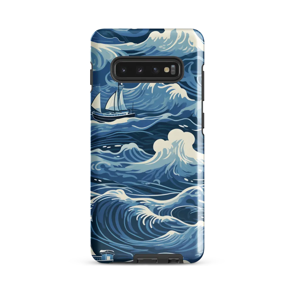 Nautical Dreams: Waves of Adventure | Phone Case |  S10 Plus | Tough Case | Glossy