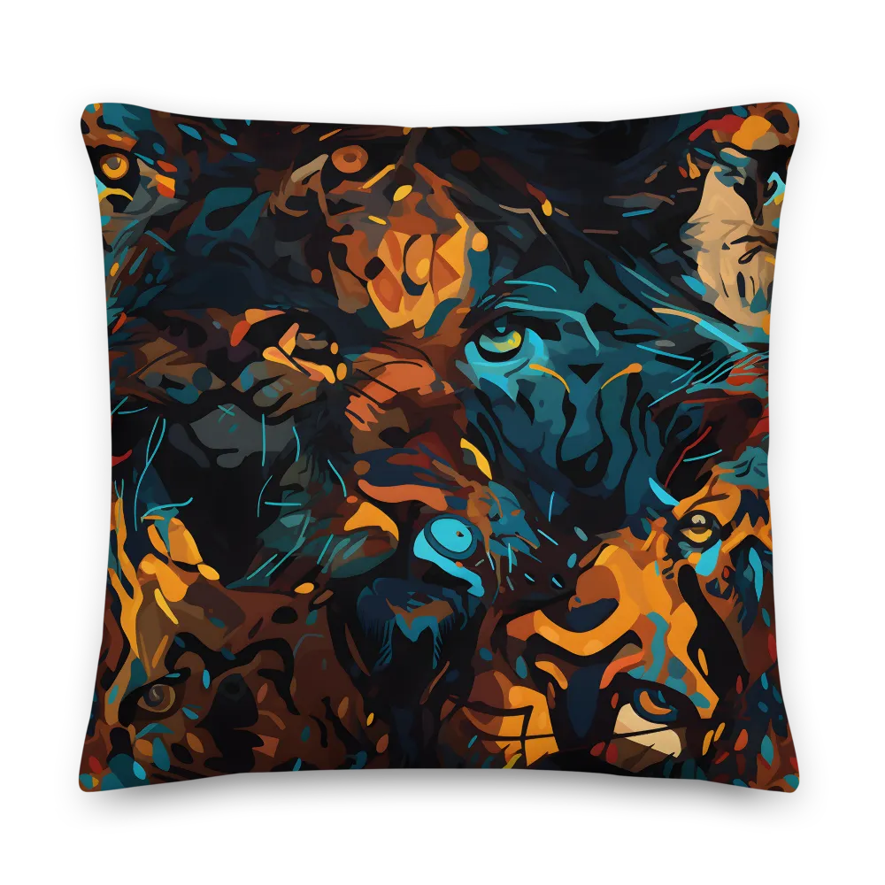 Tropical Enigma: A Wildlife Quartet | Pillow & Pillow Case | Multiple Sizes