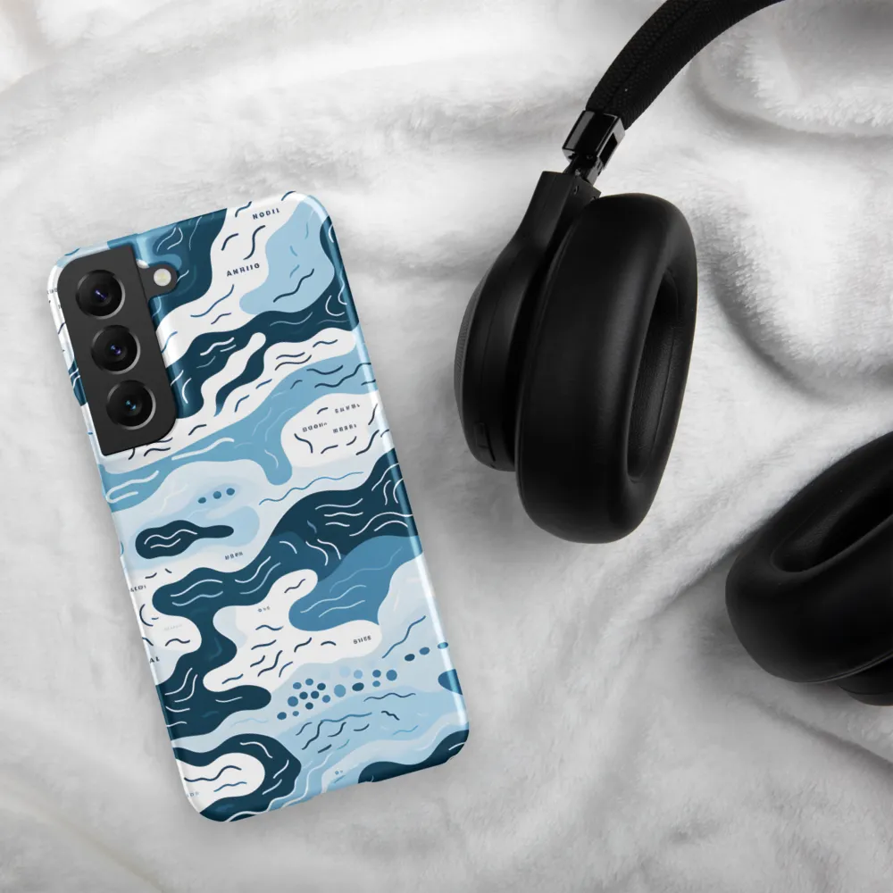 Flowing Waters: An Abstract Journey | Phone Case |  S22 | Snap Case | Matte