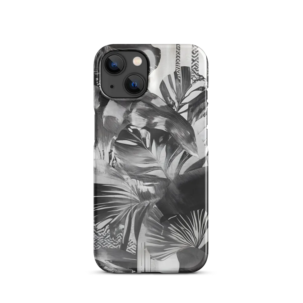Monochrome Serenity in Tropical Foliage