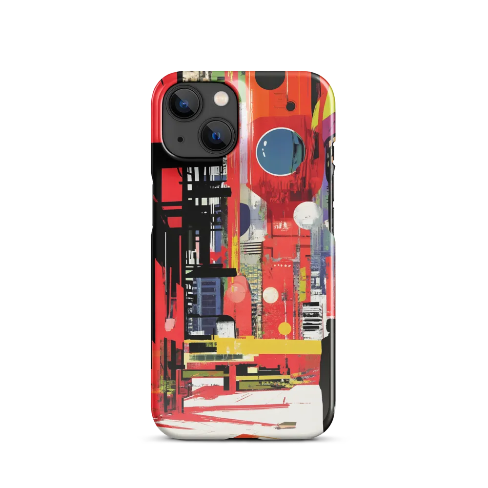 Urban Echoes: A Futuristic Reverie | Phone Case |  14 | Snap Case | Glossy