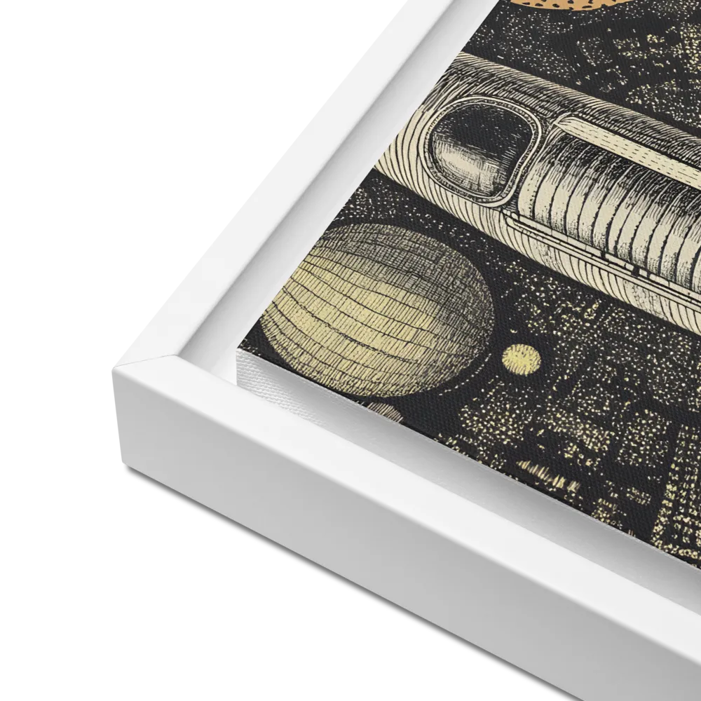 Voyage to the Unknown | Canvas with White Frame | 12″×12″