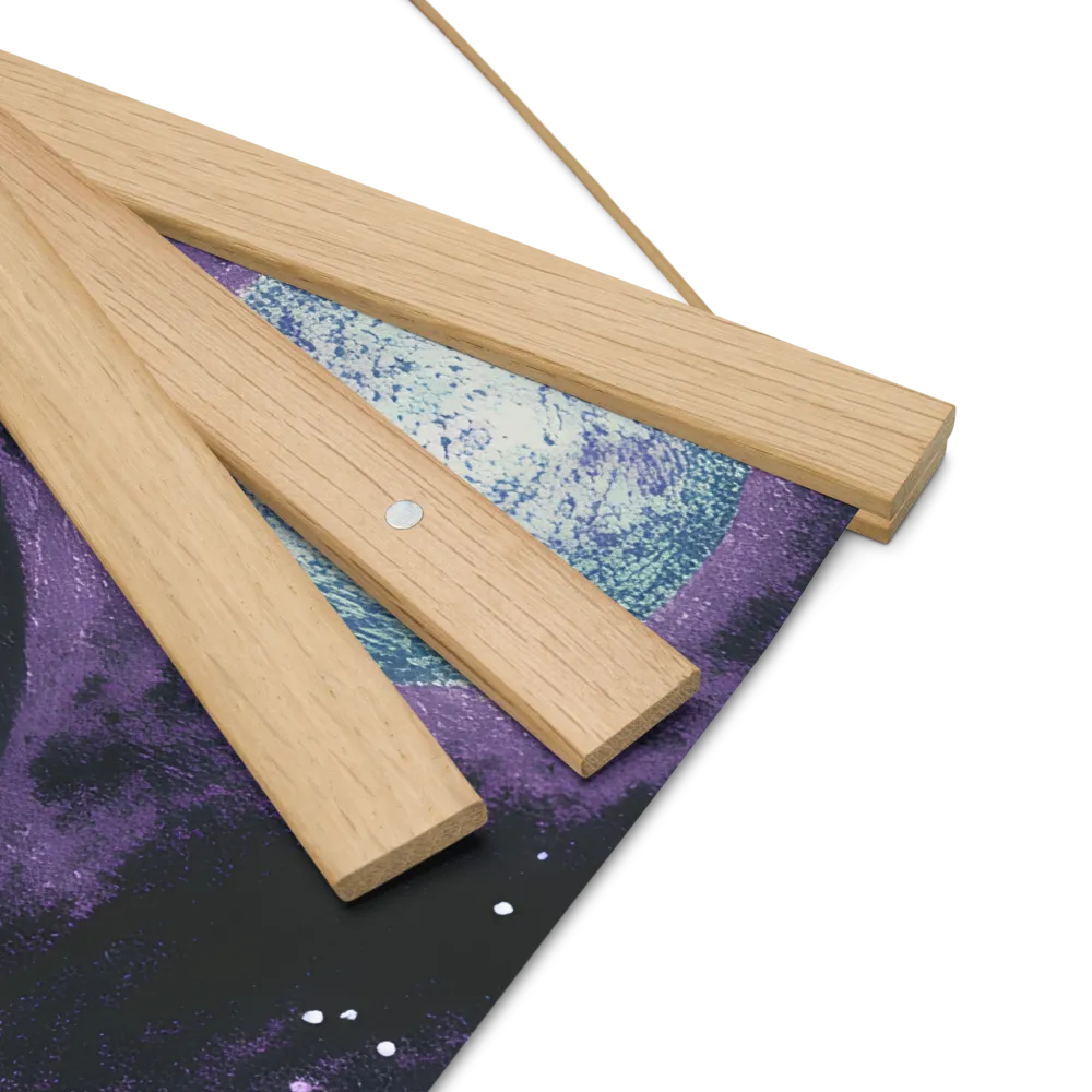Beyond the Stars | Poster With Oak Wood Hanger | 16″×16″