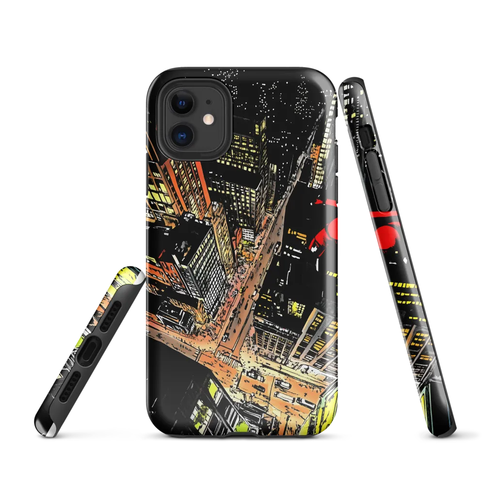 Urban Nightscape: A Bird's-eye View