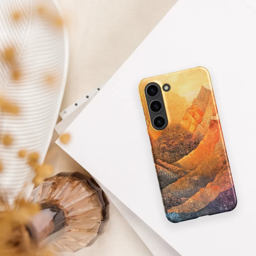 Serene Peaks of Color