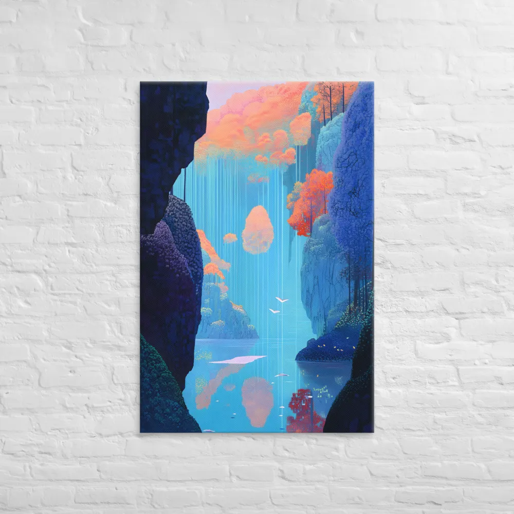 Whispers of a Surreal Cascade | Canvas | 32″×48″