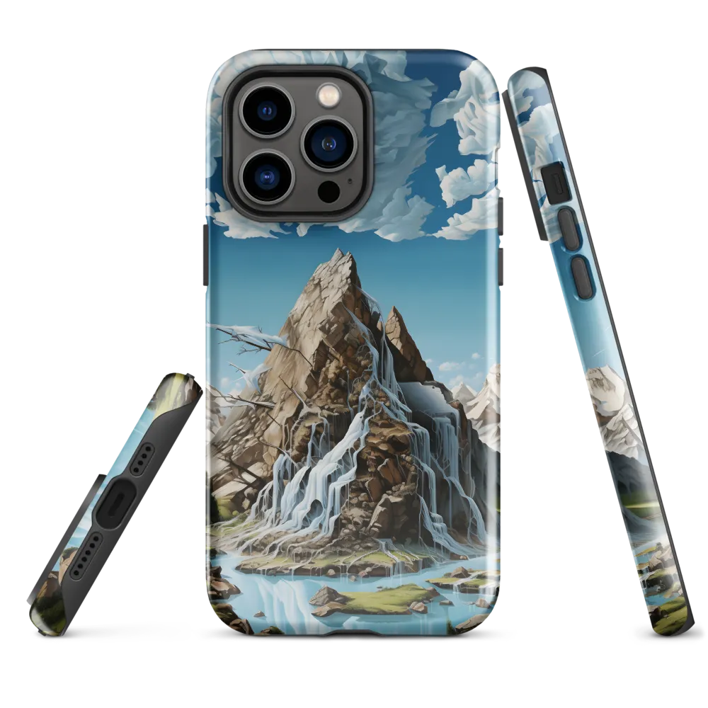 Majestic Cascade: A Mountain Masterpiece