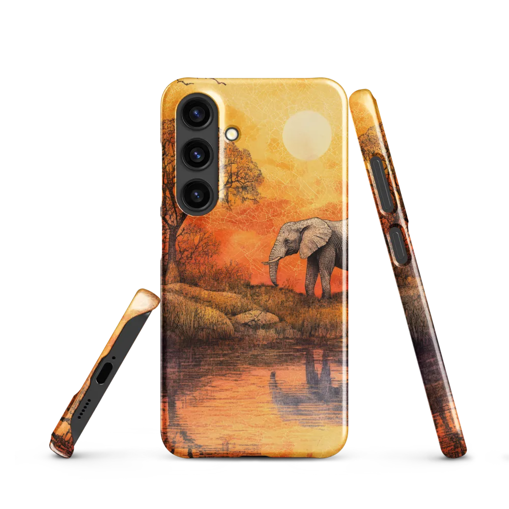 Elephant's Serenity at Dusk