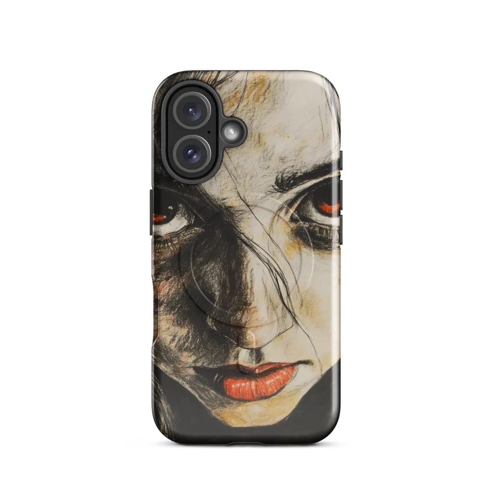 Gaze of Intensity | Phone Case |  16 | MagSafe® Tough Case | Glossy