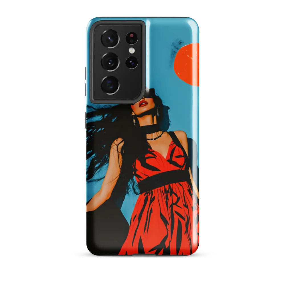Turquoise Sun — Woman in Red Dress