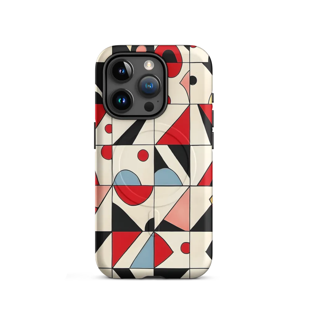 Dynamic Geometric Harmony | Phone Case |  15 Pro | MagSafe® Tough Case | Matte