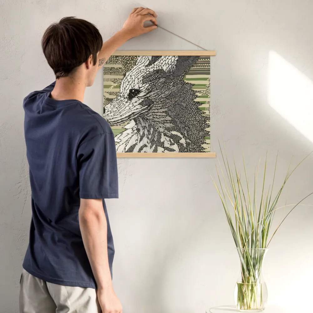 Reflections of the Forest | Poster With Oak Wood Hanger | 18″×18″