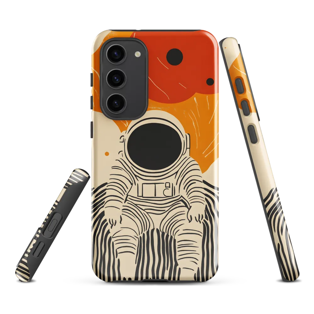 Astronaut in Cosmic Thoughts | Phone Case |  S23 Plus | Tough Case | Glossy
