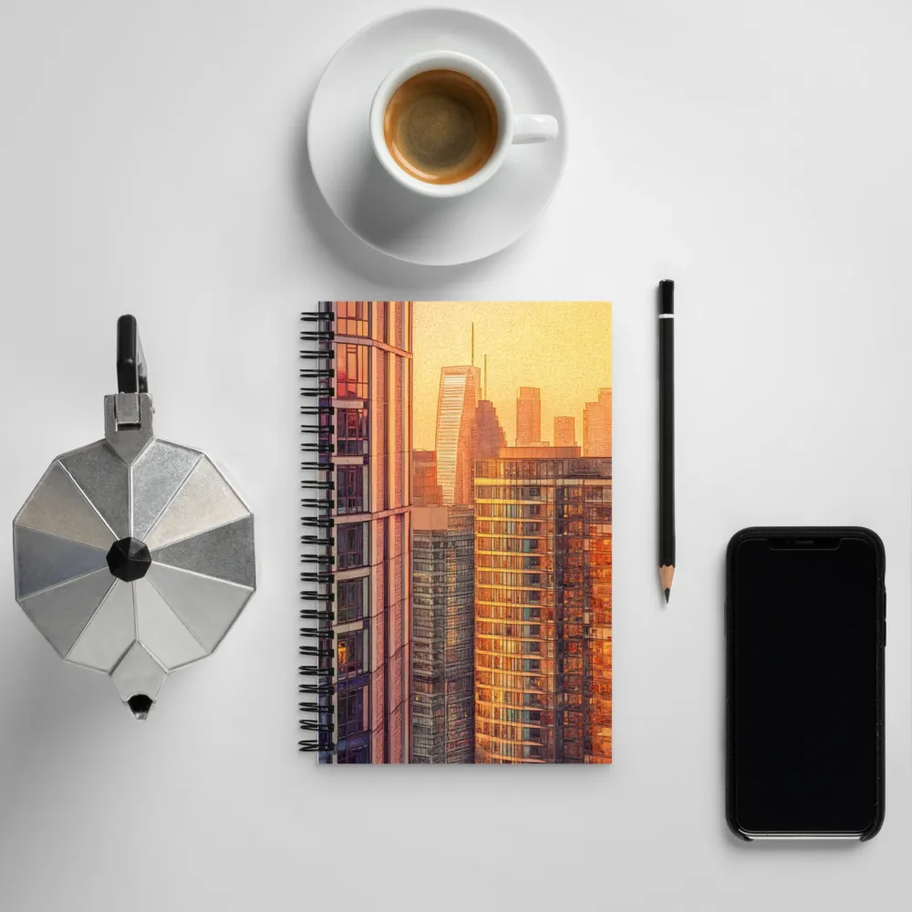 Urban Serenity at Sunset | Spiral Notebook