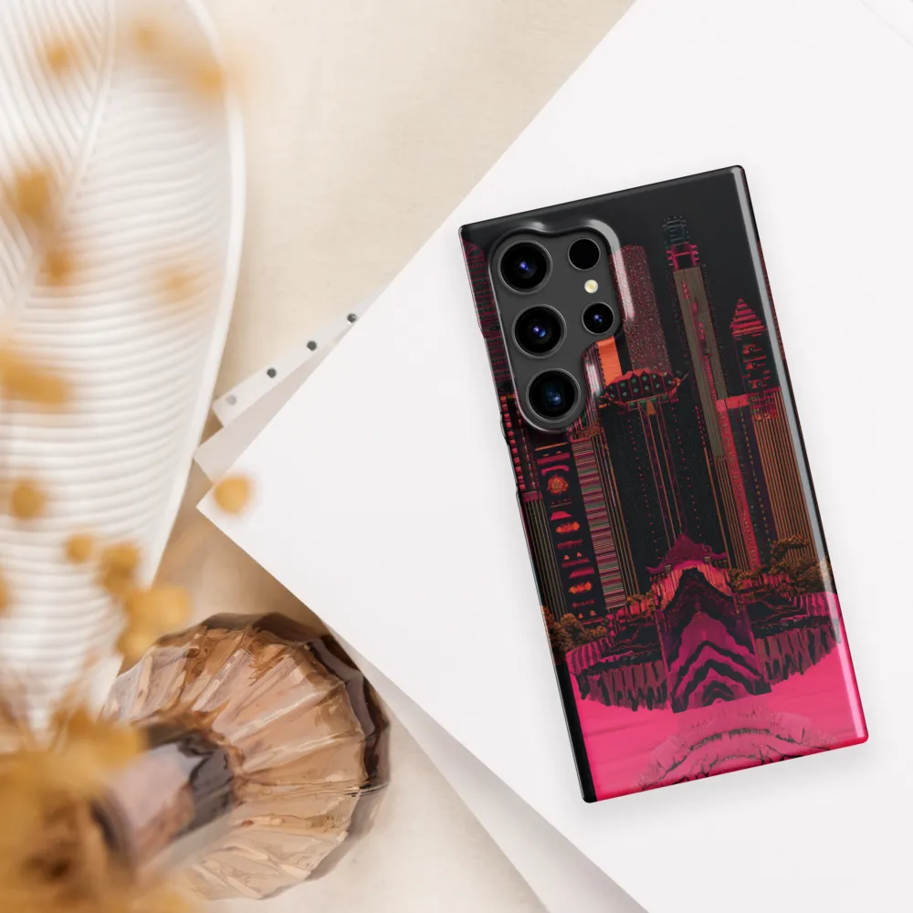 Urban Fusion: A Vibrant Dreamscape | Phone Case |  S24 Ultra | Snap Case | Glossy