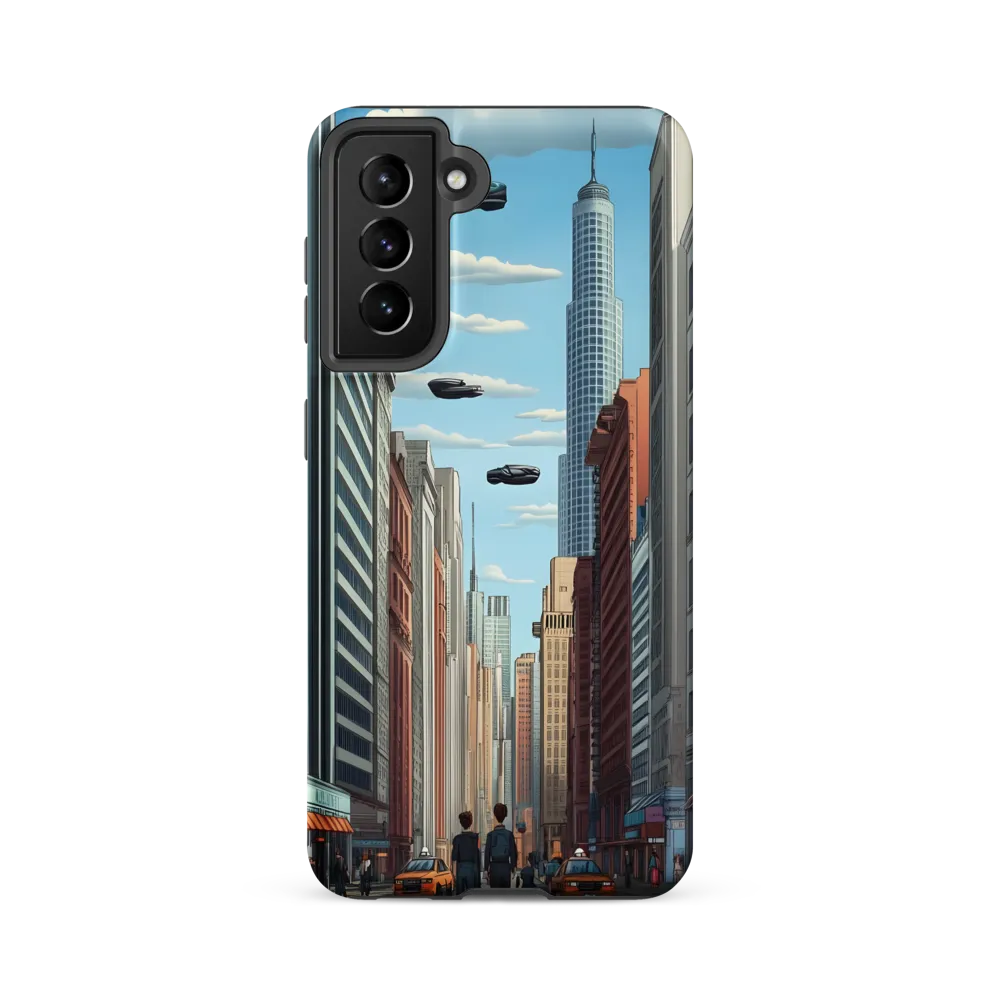 Futuristic Stroll through the Urban Skyline