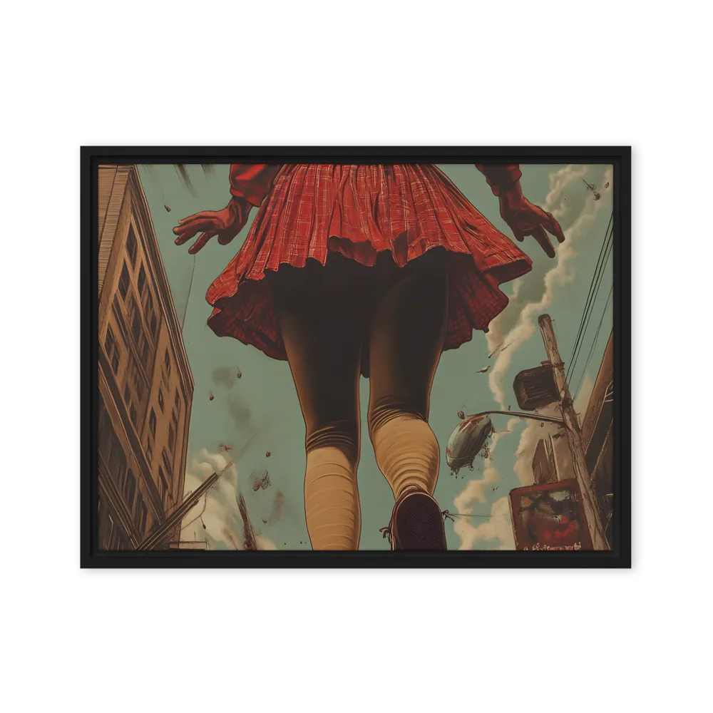 Flight of the Urban Dreamer | Canvas with Black Frame | 18″×24″