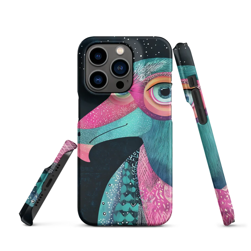 Whimsical Vulture: A Dance of Colors | Phone Case |  14 Pro | Snap Case | Matte
