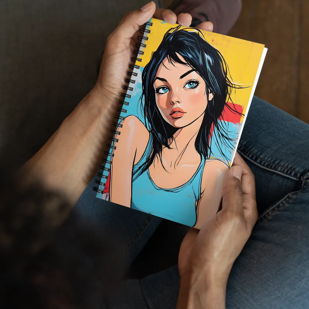 Vibrant Portrait of Modern Youth | Spiral Notebook