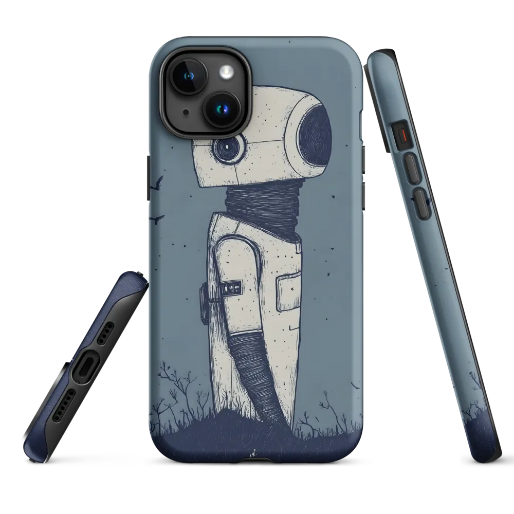 Contemplative Robot in a Barren Landscape