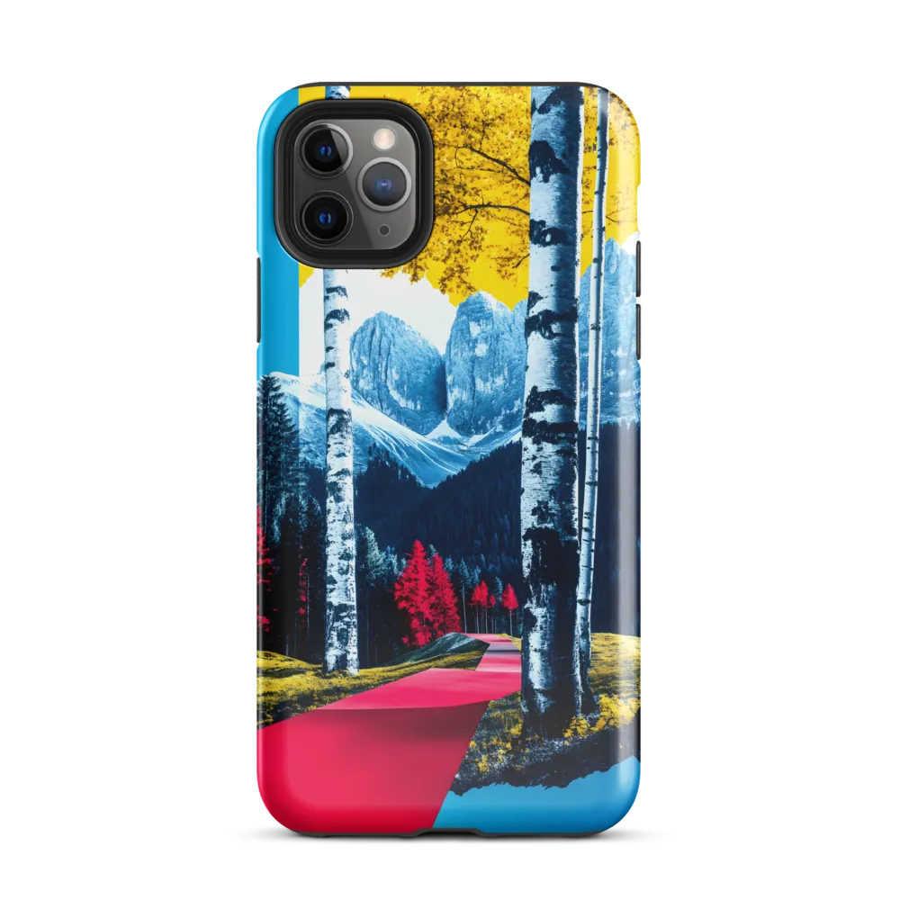 Vibrant Pathways in a Surreal Landscape | Phone Case |  11 Pro Max | Tough Case | Glossy