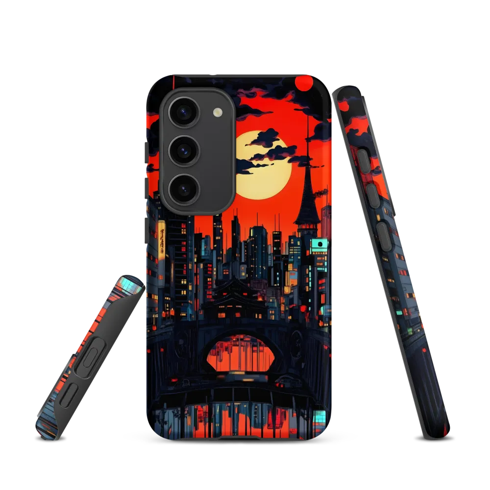 Nightfall in a Neon City