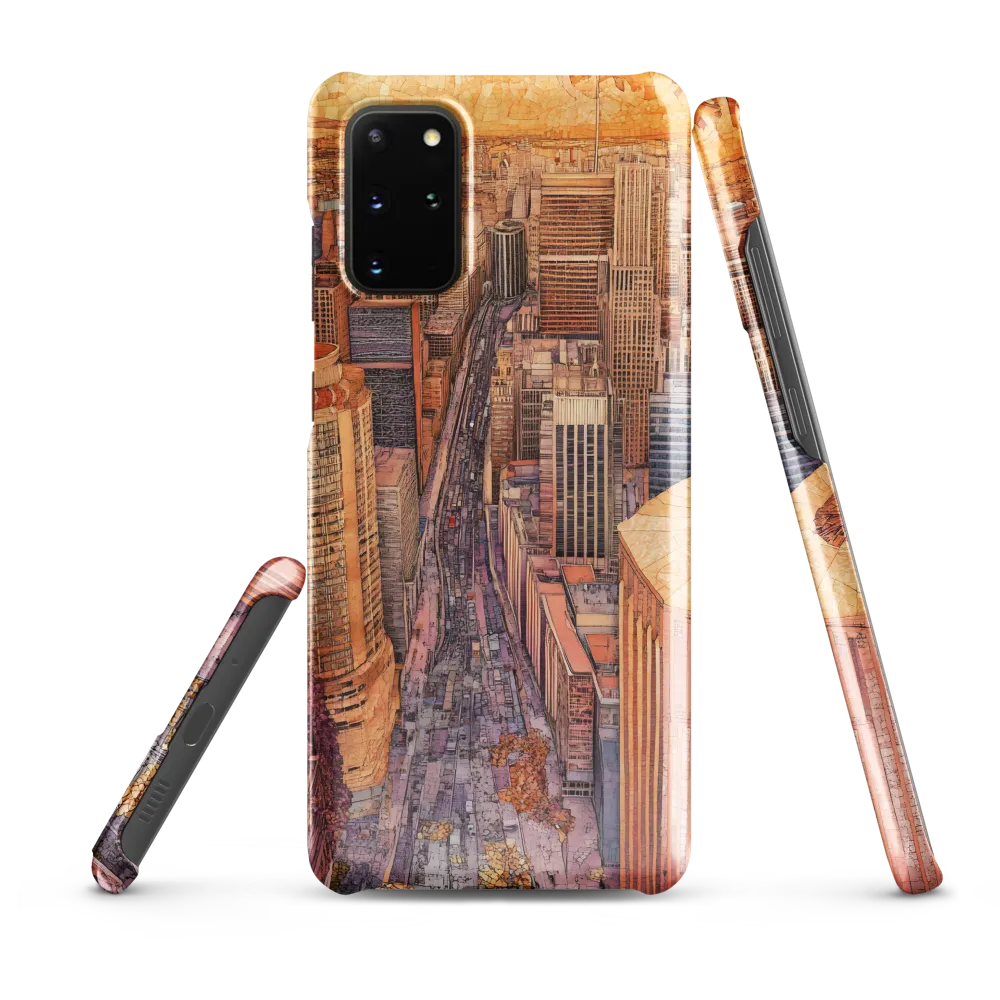 Mosaic Cityscape at Dusk
