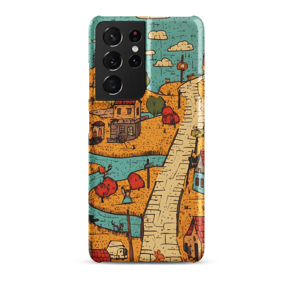 Whimsical Village Landscape