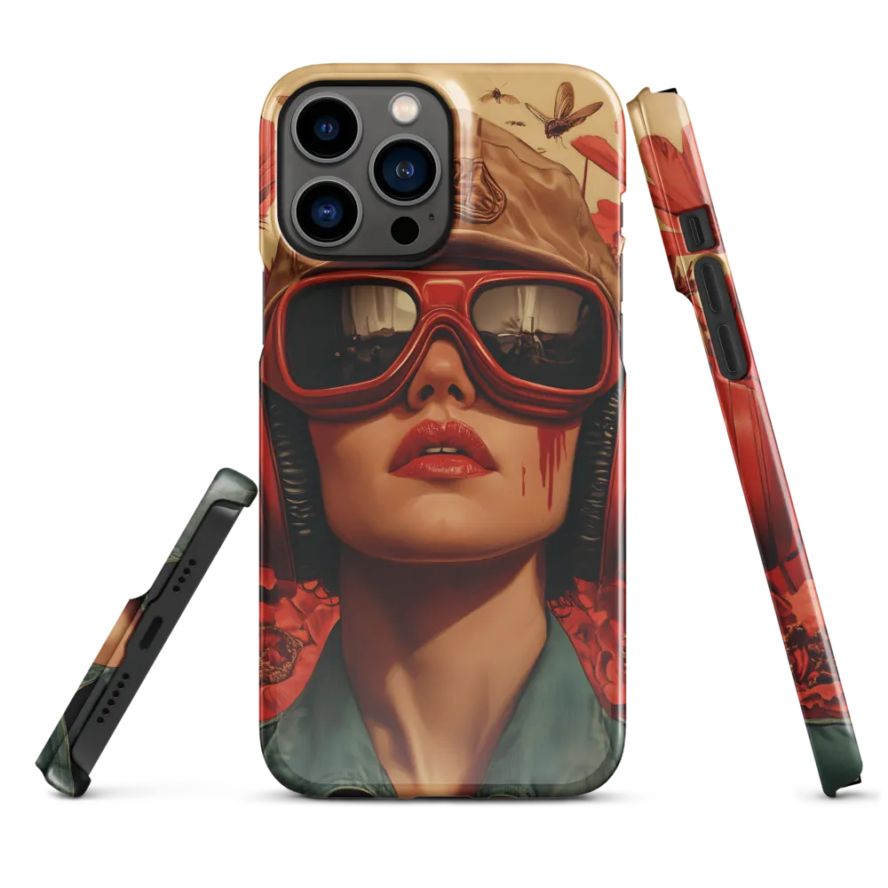 Defiant Portrait in a Floral Realm | Phone Case |  13 Pro Max | Snap Case | Glossy