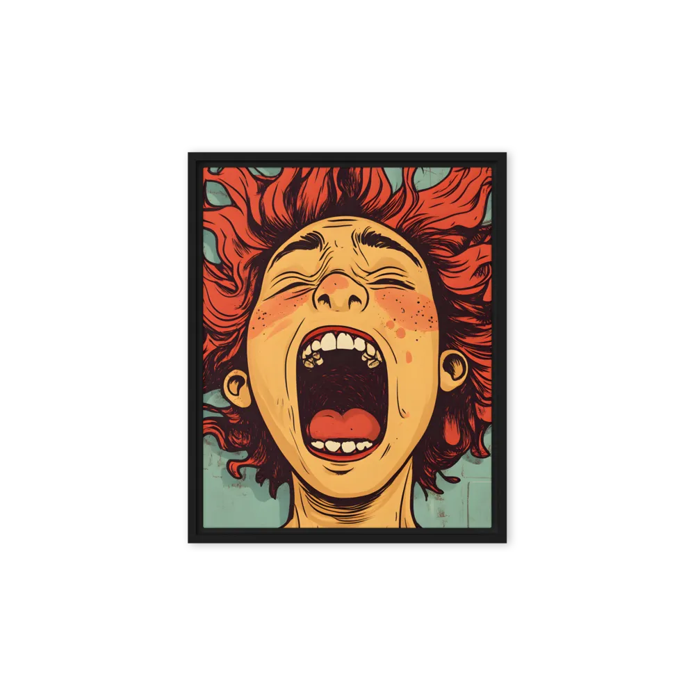 Fury Unleashed | Canvas with Black Frame | 8″×10″