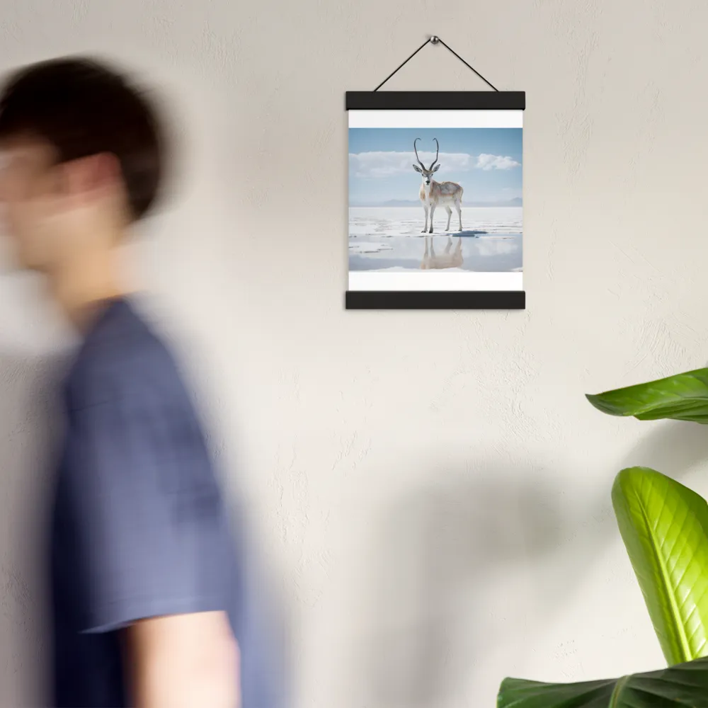 Reflection of Serenity | Poster With Black Wood Hanger | 8″×10″