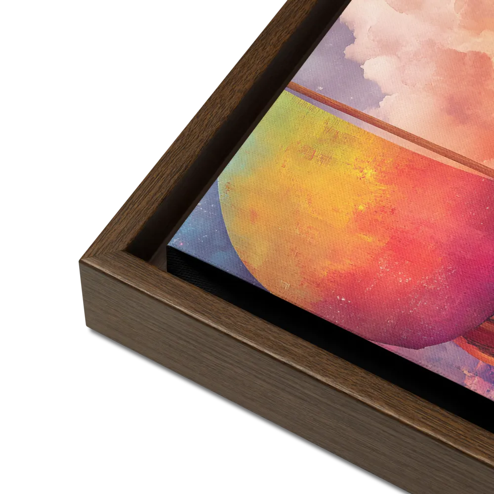 Dream Voyager | Canvas with Brown Frame | 12″×12″
