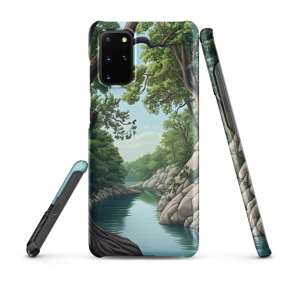 Tranquil Reflections: A Serene River Landscape