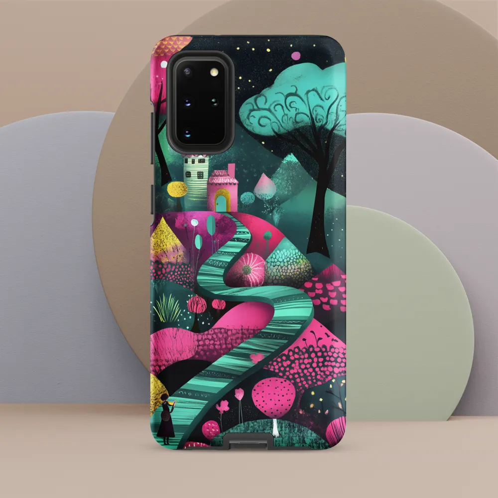 Whimsical Journey through Colorful Lands | Phone Case |  S20 Plus | Tough Case | Matte