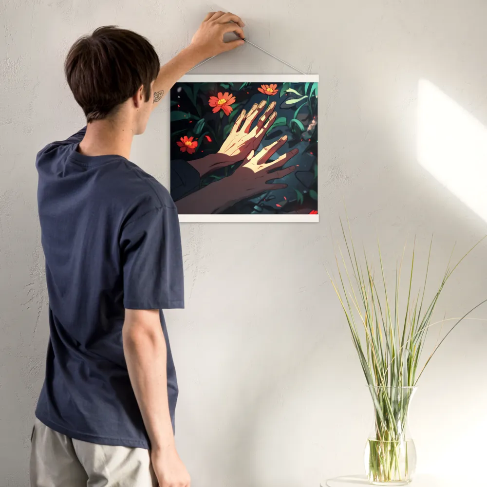 Whispers of Nature | Poster With White Wood Hanger | 16″×16″
