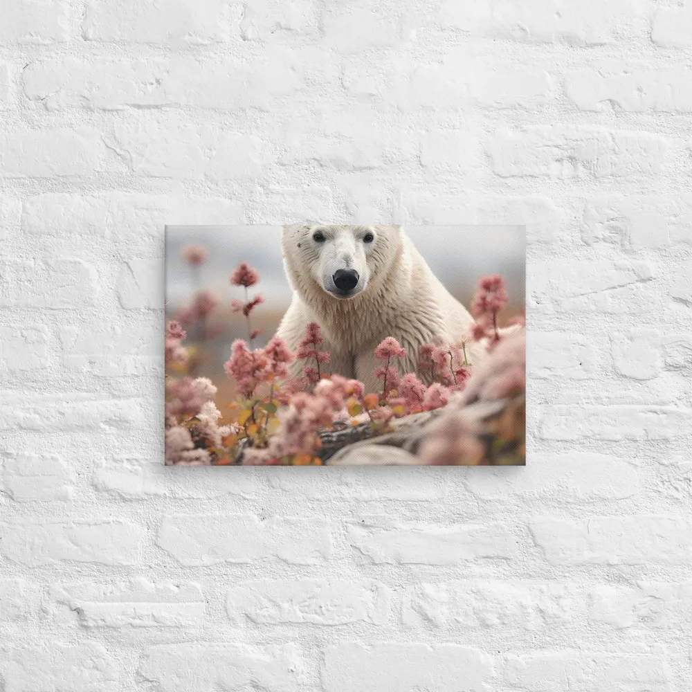 Curiosity Among Blooms: The Polar Bear
