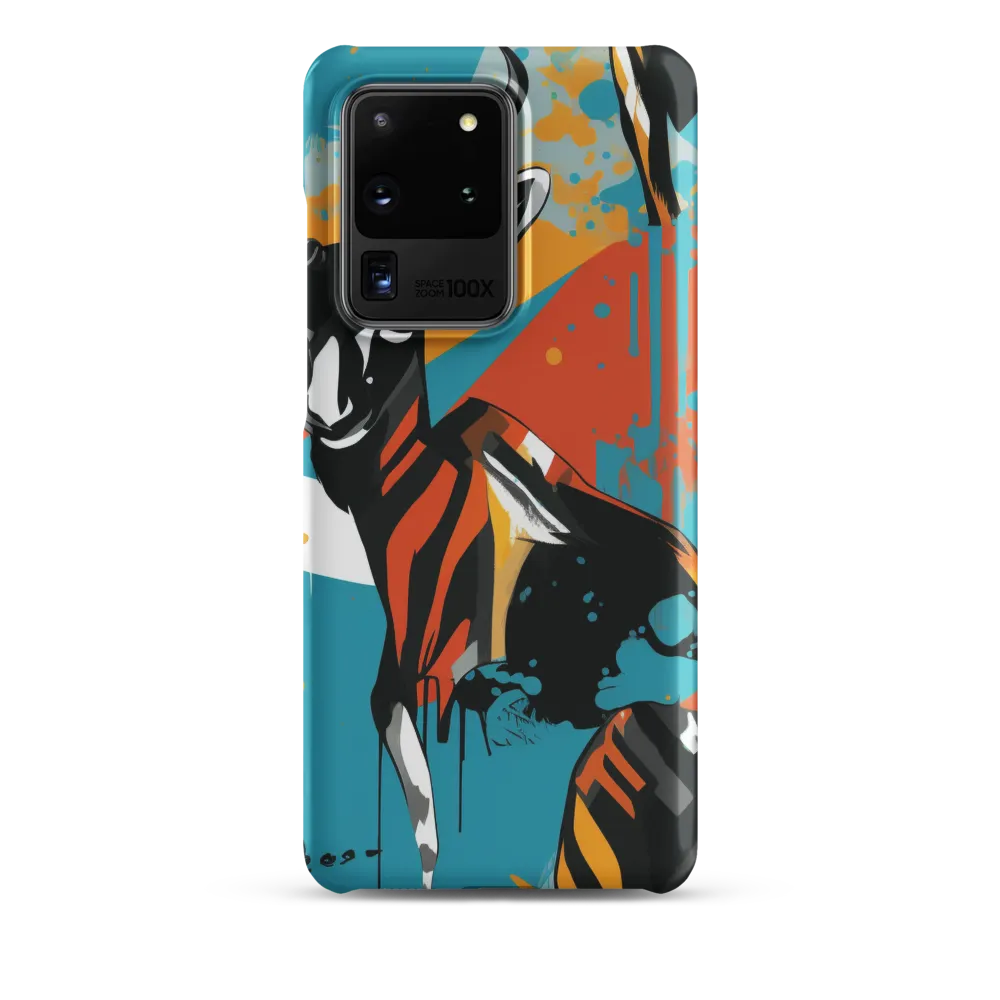 Dynamic Antelope in Vivid Abstract