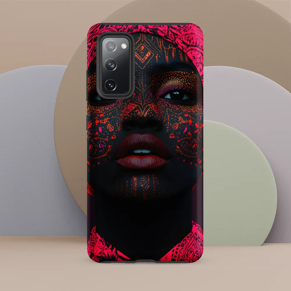 Neon Adornments: A Portrait of Cultural Expression