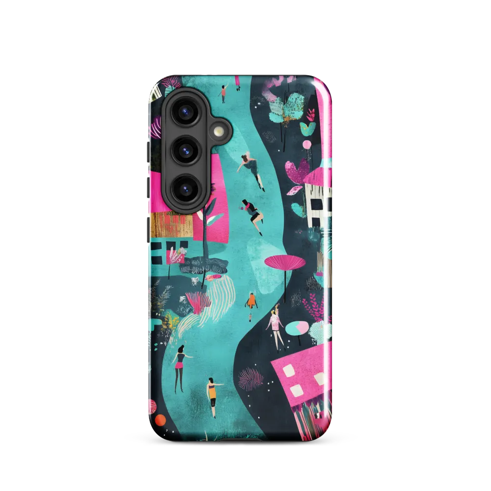 Whimsical Journey Through a Vibrant Landscape | Phone Case |  S24 | Tough Case | Glossy