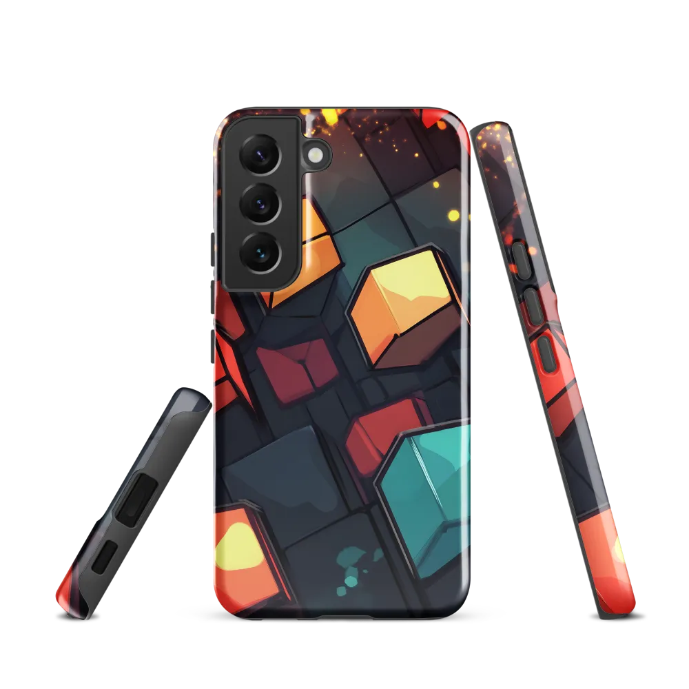 Illuminated Geometry | Phone Case |  S22 | Tough Case | Glossy