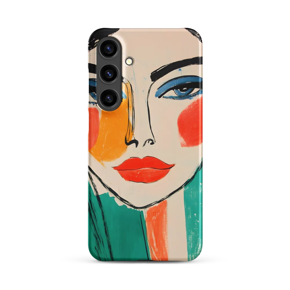 Vivid Portrait of a Modern Muse | Phone Case |  S24 Plus | Snap Case | Matte
