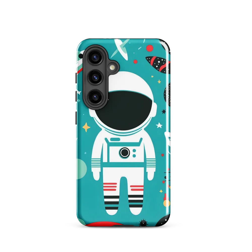 Whimsical Astronaut in Cosmic Wonderland