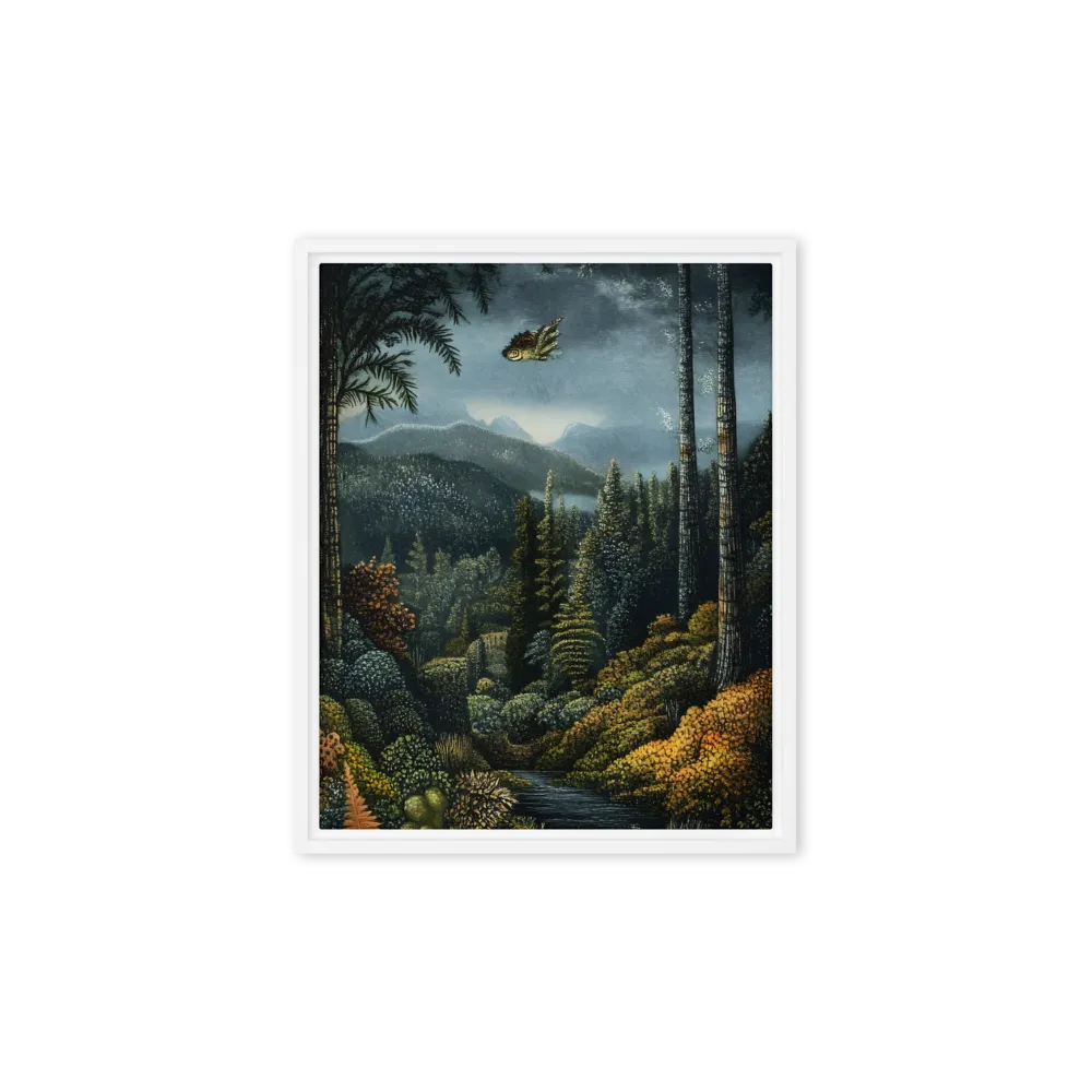 Whispers of the Enchanted Forest | Canvas with White Frame | 8″×10″