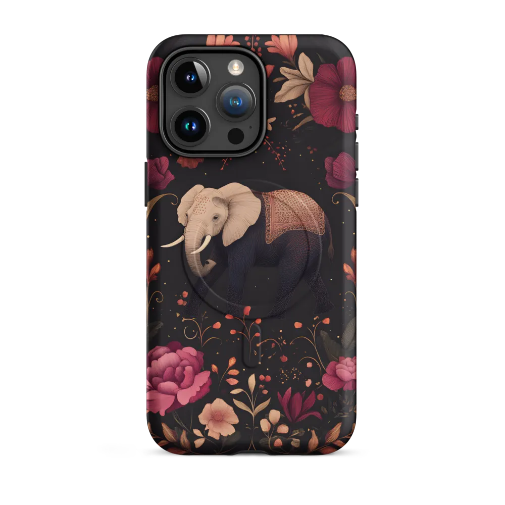 Whispers of the Wild: Elephants and Blooms