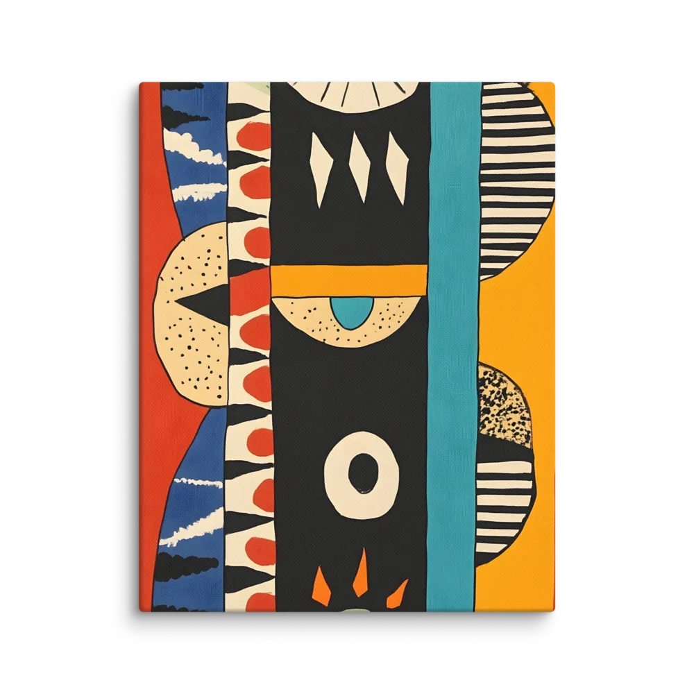Playful Geometry: A Modern Abstract Exploration | Canvas | 11″×14″