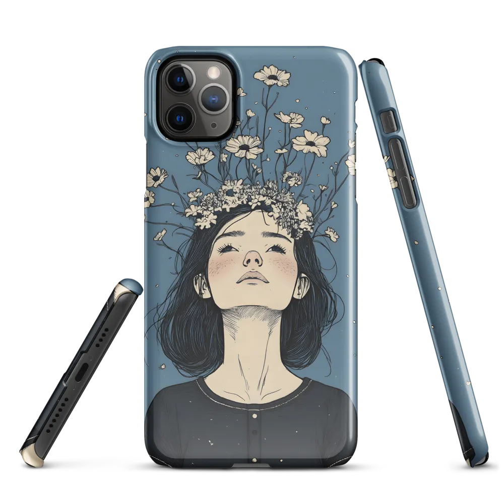 Floral Serenity: A Portrait of Tranquility | Phone Case |  11 Pro Max | Snap Case | Glossy