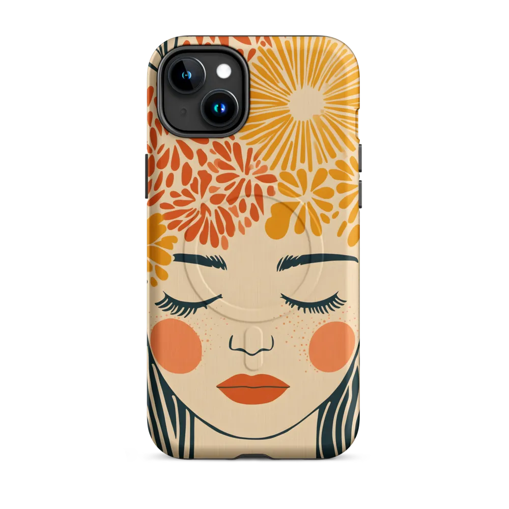 Serenity in Bloom | Phone Case |  15 Plus | MagSafe® Tough Case | Matte