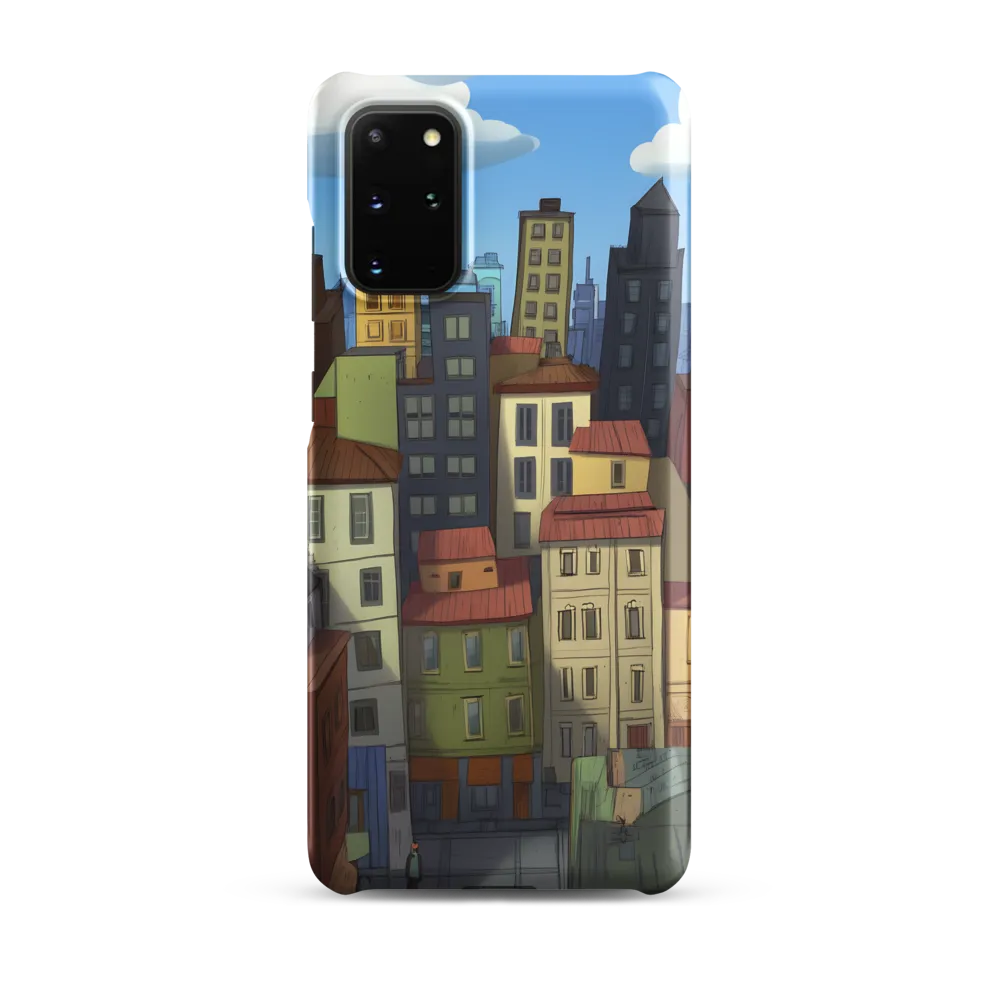 Urban Symphony: A Colorful Cityscape | Phone Case |  S20 Plus | Snap Case | Matte