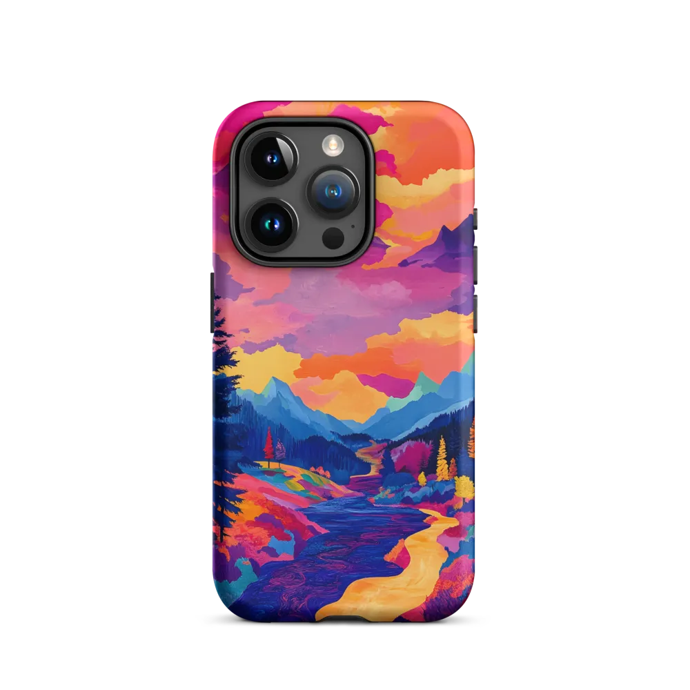 Radiant Serenity: A Surreal Landscape | Phone Case |  15 Pro | Tough Case | Matte