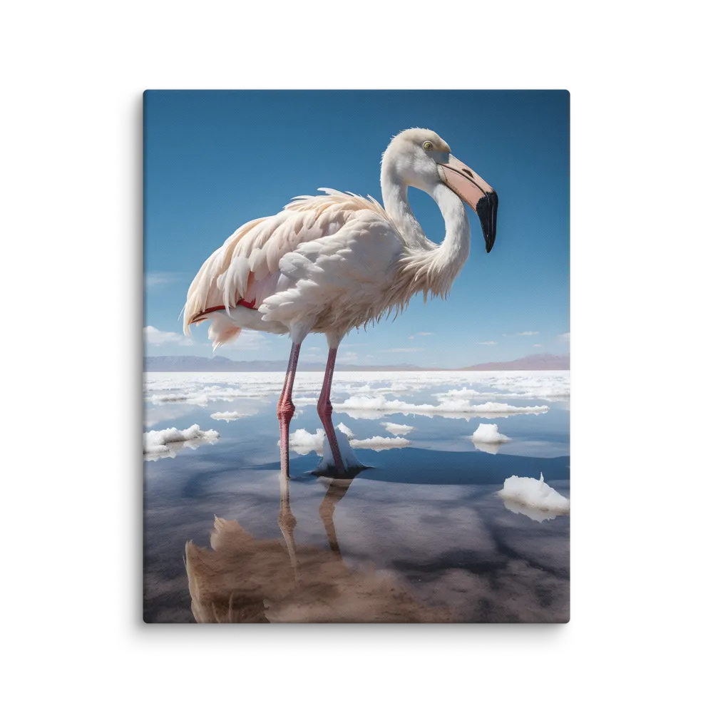 Graceful Solitude of a Flamingo